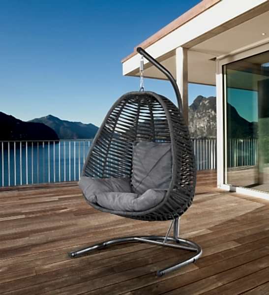 BAHCEMMO Tek Kişilik El Örgüsü Makrome Bahçe Salıncağı