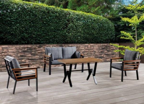 Papatya 2+1+1 Masa Bahçe Takımı – Paslanmaz Metal